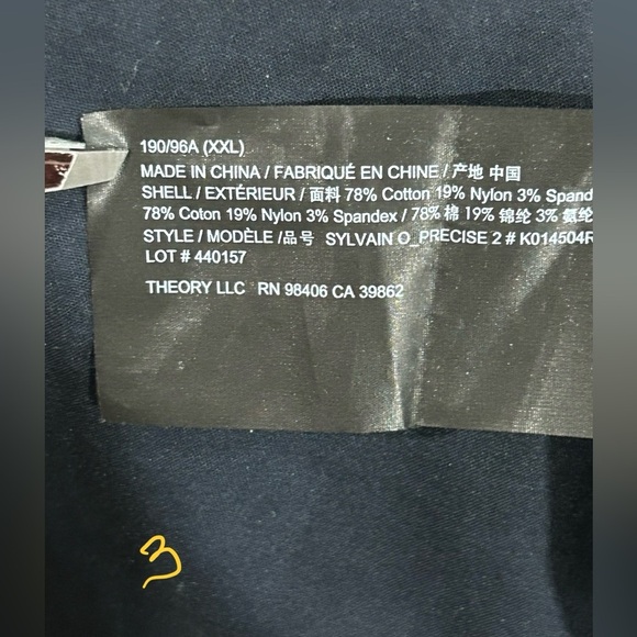 THEORY MENS BUNDLE BLACK AND DARK NAVY XXL BUTTON SHIRTS - Picture 12 of 16